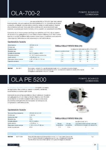 OLA 700-2 pompa scarico condensa con serbatoio da 2 l - ORBIS