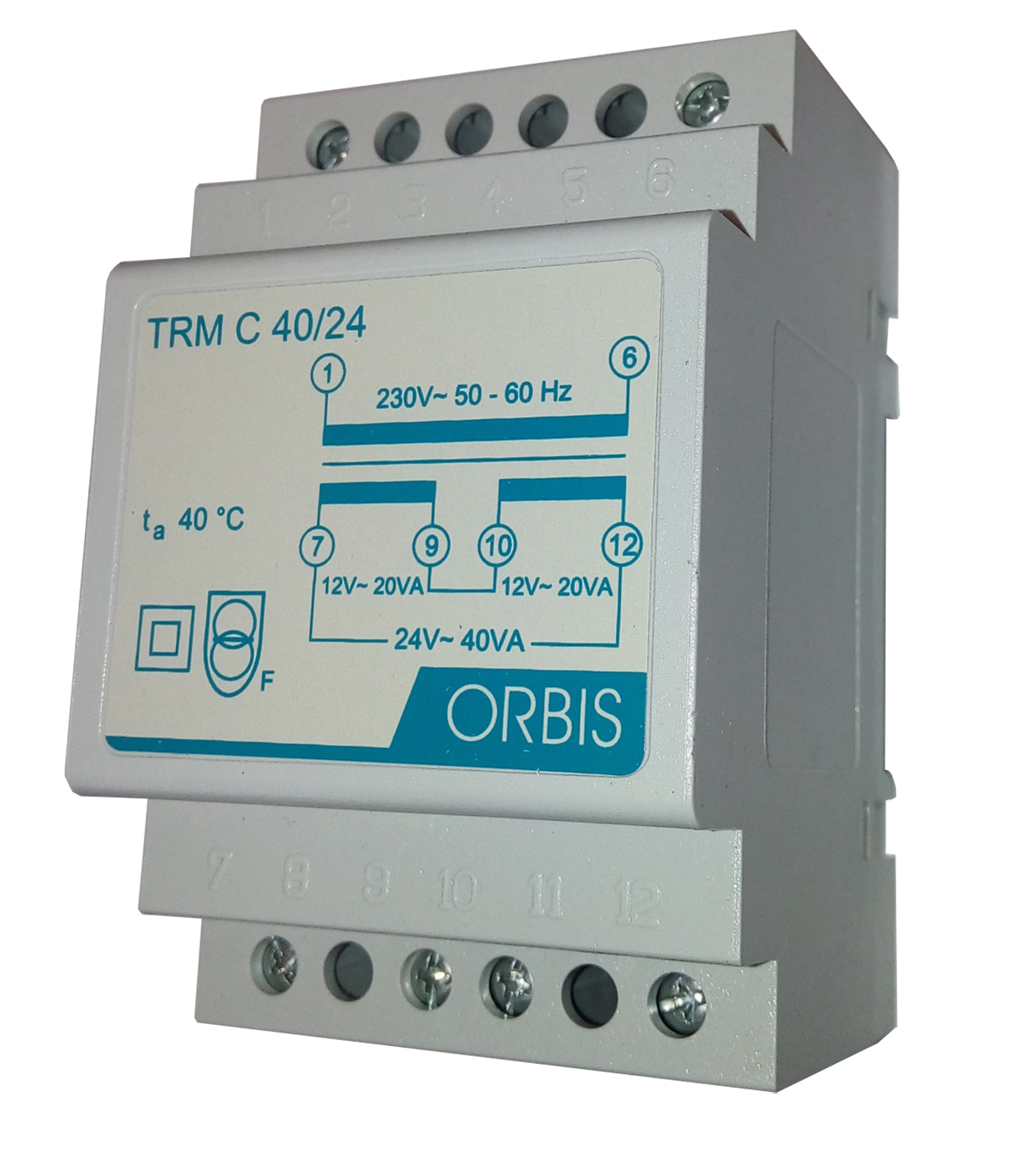 Transformateur modulaire Orbis 30VA 230 / 12-24V AC OB86C3024