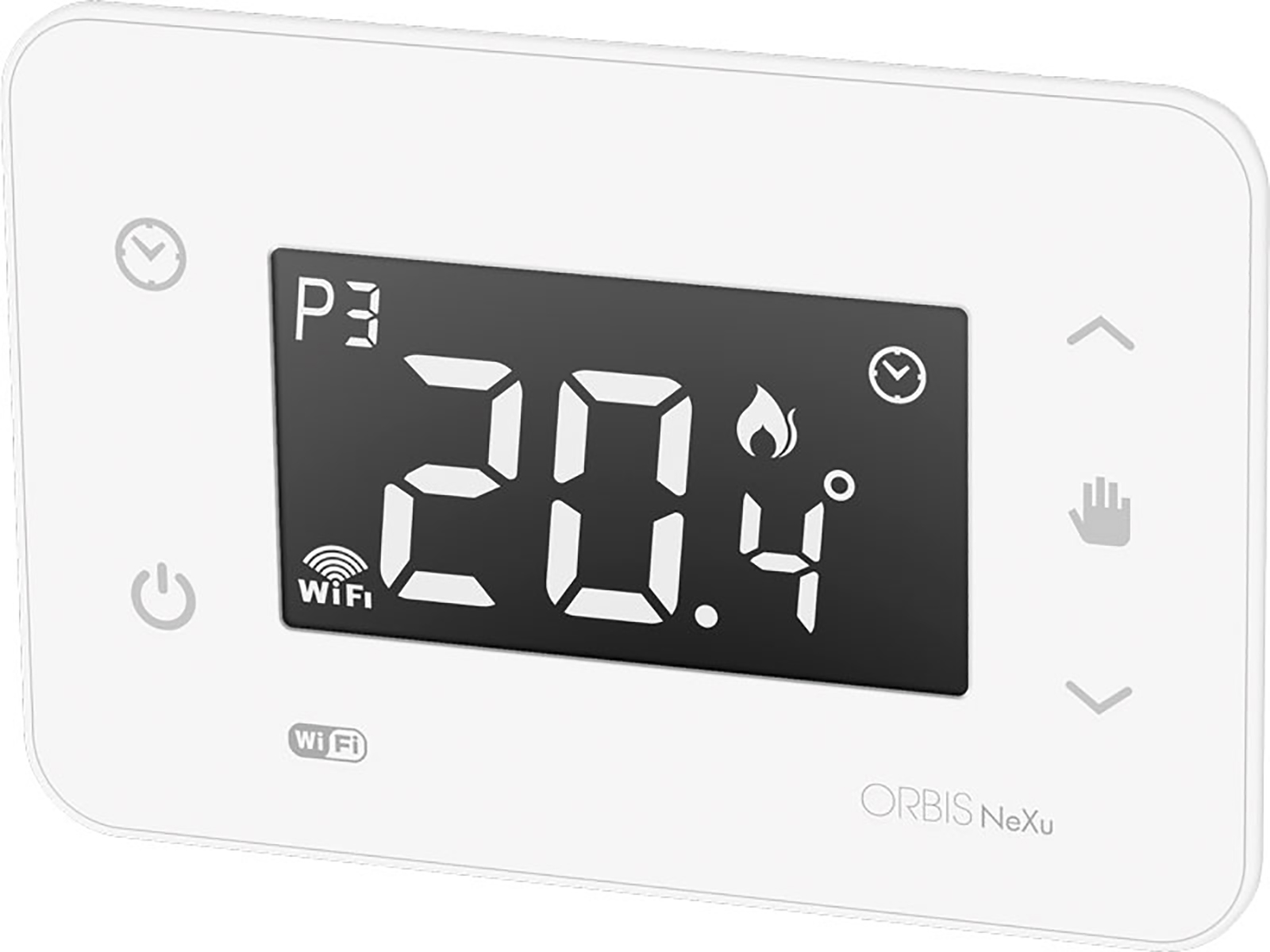 NEXU IN WiFi BIANCO Cronotermostato digitale da incasso comunicazione WiFi,  programmazione settimanale, alim. 230V - ORBIS OB326300 - Orbis Italia